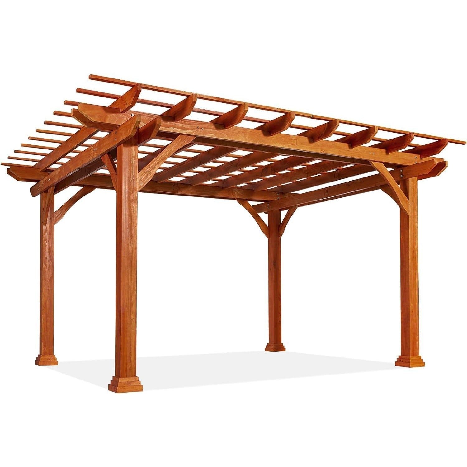 0b2787bd9d27bfd19f00d6aa62346d76-1.jpg AECOJOY 12 x 10 ft Wooden Pergola – Outdoor Patio Gazebo - Image 1