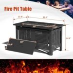 AECOJOY 43-Inch Metal Fire Pit Table for Outdoor Patio - Image 3