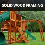 Empire Extreme Swing Set – Multi-Deck Backyard Playset with 3 Slides, Monkey Bars & Rock Wall - Image 9