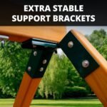 Empire Extreme Swing Set – Multi-Deck Backyard Playset with 3 Slides, Monkey Bars & Rock Wall - Image 6