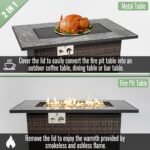 AECOJOY 44-Inch Outdoor Propane Fire Pit – 50,000 BTU - Image 4