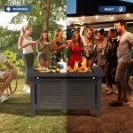 AECOJOY 43-Inch Metal Fire Pit Table for Outdoor Patio - Image 5