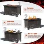 AECOJOY 43-Inch Metal Fire Pit Table for Outdoor Patio - Image 4