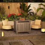 AECOJOY 30” Fire Pit Table – Metal Outdoor Fireplace for Patio & Backyard - Image 8