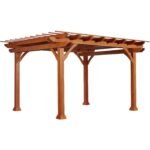 AECOJOY 12 x 10 ft Wooden Pergola – Outdoor Patio Gazebo - Image 8