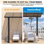16 x 10 ft Outdoor Gazebo – Hardtop Patio Pergola - Image 4