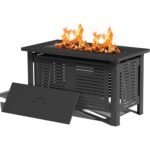 AECOJOY 43-Inch Metal Fire Pit Table for Outdoor Patio