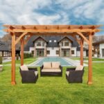 AECOJOY 12 x 10 ft Wooden Pergola – Outdoor Patio Gazebo - Image 6