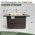 AECOJOY 44-Inch Outdoor Propane Fire Pit – 50,000 BTU - Image 3