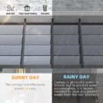 AECOJOY 14 x 10 ft Retractable Gazebo for Patio – Outdoor Pergola with Adjustable Canopy - Image 4