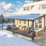 AECOJOY 20 x 12 ft Hardtop Gazebo – Lean-To Metal Pergola - Image 7