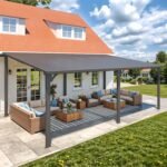 AECOJOY 20 x 12 ft Hardtop Gazebo – Lean-To Metal Pergola - Image 2