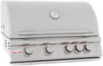 4-Burner Gas Grill with Rear Infrared Burner & LED Lighting | Blaze LTE 32-Inch
