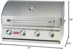 4-Burner Built-In Natural Gas Grill, 60,000 BTU | Bull Outlaw 30-Inch - Image 2