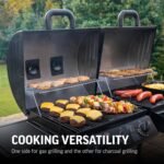3-Burner Dual Fuel Grill with Offset Smoker, 1,390 sq in | Char-Griller Texas Trio - Image 5