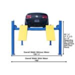 14,000 lb Commercial 4-Post Alignment Lift with Turntables | Atlas 414AT - Image 5