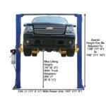 9,000 lb Overhead 2-Post Lift, 12 ft Open Floor | Atlas 9KOHX - Image 4