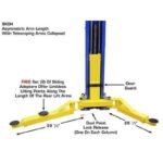 9,000 lb Overhead 2-Post Lift, 12 ft Open Floor | Atlas 9KOHX - Image 8