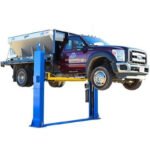 12,000 lb Baseplate 2-Post Lift for Low Ceilings | Atlas BP12000X