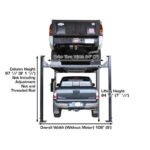 8,000 lb Extra Tall/Long 4-Post Lift | Atlas Garage PRO8000EXT-L - Image 7