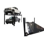 8,000 lb Extra Tall/Long 4-Post Lift + Floor Panel Combo | Atlas PRO8000EXT-L