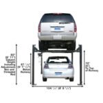 8,000 lb Extra Tall 4-Post Lift + Floor Panel Combo | Atlas PRO8000EXT - Image 3