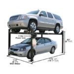 8,000 lb Portable 4-Post Lift for Home Garages | Atlas Garage PRO8000 - Image 3