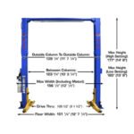 12,000 lb ALI Certified 2-Post Lift, Extra Tall & Wide | Atlas Platinum PVL12 - Image 4