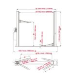 10,000 lb Two Post Vehicle Lift | KATOOL KT-H105 - Image 3
