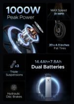 1000W Folding Fat Tire Electric Bike, 71-Mile Range | ENGWE X20 - Image 12