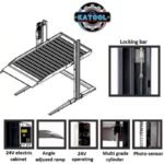 6,600 lb Double Deck 2-Post Parking Lift, Dual Hydraulic | KATOOL KT-P2700 - Image 3