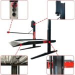 6,600 lb Double Deck 2-Post Parking Lift, Dual Hydraulic | KATOOL KT-P2700 - Image 4