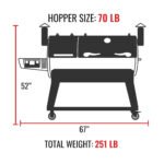 Dual Chamber Wood Pellet Grill, Direct & Indirect Heat, 1,200 Sq In | recteq DualFire 1200 - Image 20