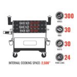 Wood Pellet Grill, 2,500 Sq In Cooking Area, Heavy-Duty Steel | RT-2500 BFG - Image 12