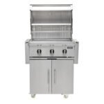 30-Inch Freestanding Gas Grill on Cart, Infinity Burners, LED Lighting | Coyote C-Series C3C30