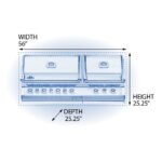Built-In Gas Grill Head, 106,000 BTU, Infrared Bottom & Rear Burners | Napoleon Prestige PRO 825 - Image 5