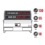 Built-In Wood Pellet Grill, 1,300 Sq In, 304 Stainless Steel | recteq E-Series 1300 - Image 12