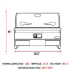 Built-In Wood Pellet Grill, 1,300 Sq In, 304 Stainless Steel | recteq E-Series 1300 - Image 14