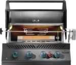 Built-In 32-Inch Gas Grill, Matte Black, Infrared Rear Burner, Natural Gas | Napoleon 700 Series - Image 4