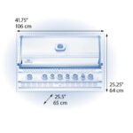 Built-In Gas Grill, 86,000 BTU, 1,000 Sq In, Infrared Rear Burner, Natural Gas | Napoleon Prestige PRO 665 - Image 2