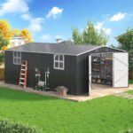 12x18 Ft Large Outdoor Metal Shed, All-Steel, Lockable Doors & Windows - Image 2