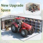12x18 Ft Large Outdoor Metal Shed, All-Steel, Lockable Doors & Windows - Image 4