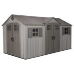 15x8 Ft Outdoor Storage Shed, Steel-Reinforced, Lockable Doors | Lifetime 60318 - Image 4