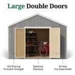 Value Gable Wood Shed Kit, Pre-Cut & Labeled, Paintable | Little Cottage Co. - Image 3