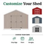 Value Gable Wood Shed Kit, Pre-Cut & Labeled, Paintable | Little Cottage Co. - Image 6