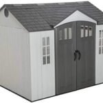 10x8 Ft Outdoor Storage Shed, HDPE + Steel Frame, UV Protected | Lifetime 60243