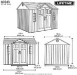 10x8 Ft Outdoor Storage Shed, HDPE + Steel Frame, UV Protected | Lifetime 60243 - Image 7