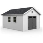 12x16 Ft DIY Wooden Storage Shed with Floor, 7-Ft Sidewalls | Handy Home Scarsdale