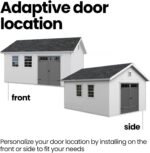 12x16 Ft DIY Wooden Storage Shed with Floor, 7-Ft Sidewalls | Handy Home Scarsdale - Image 3