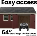 12x16 Ft DIY Wooden Storage Shed with Floor, 7-Ft Sidewalls | Handy Home Scarsdale - Image 6